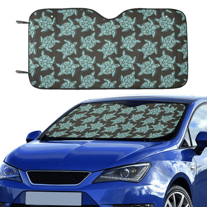 Sea Turtle Print Design LKS302 Car front Windshield Sun Shade