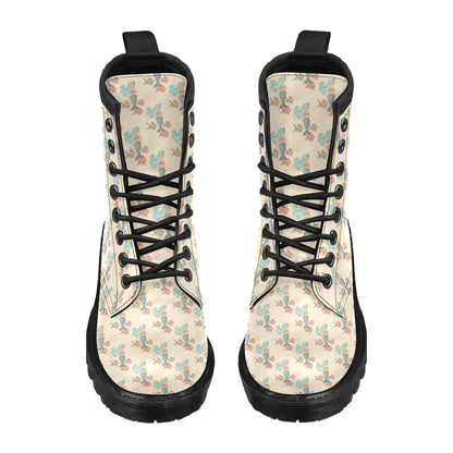 Mermaid Girl With Fish Design Print Women's Boots