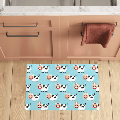 Cattle Cute Pattern Print Design 01 Kitchen Mat