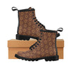 Agricultural Brown Wheat Print Pattern Women's Boots