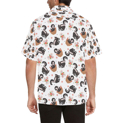 Skunk Print Design LKS304 Men's Hawaiian Shirt