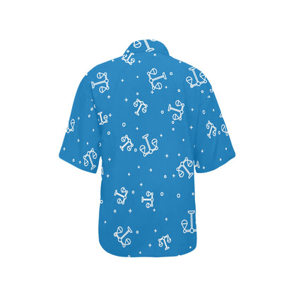 Libra Pattern Print Design 05 Women's Hawaiian Shirt