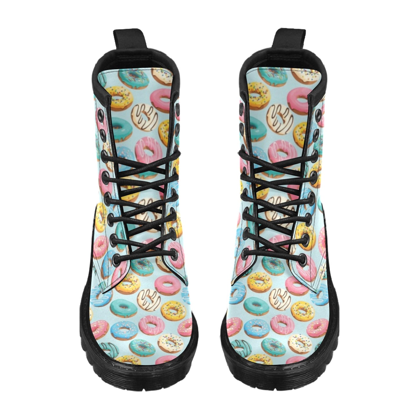Donut Pattern Print Design DN05 Women's Boots