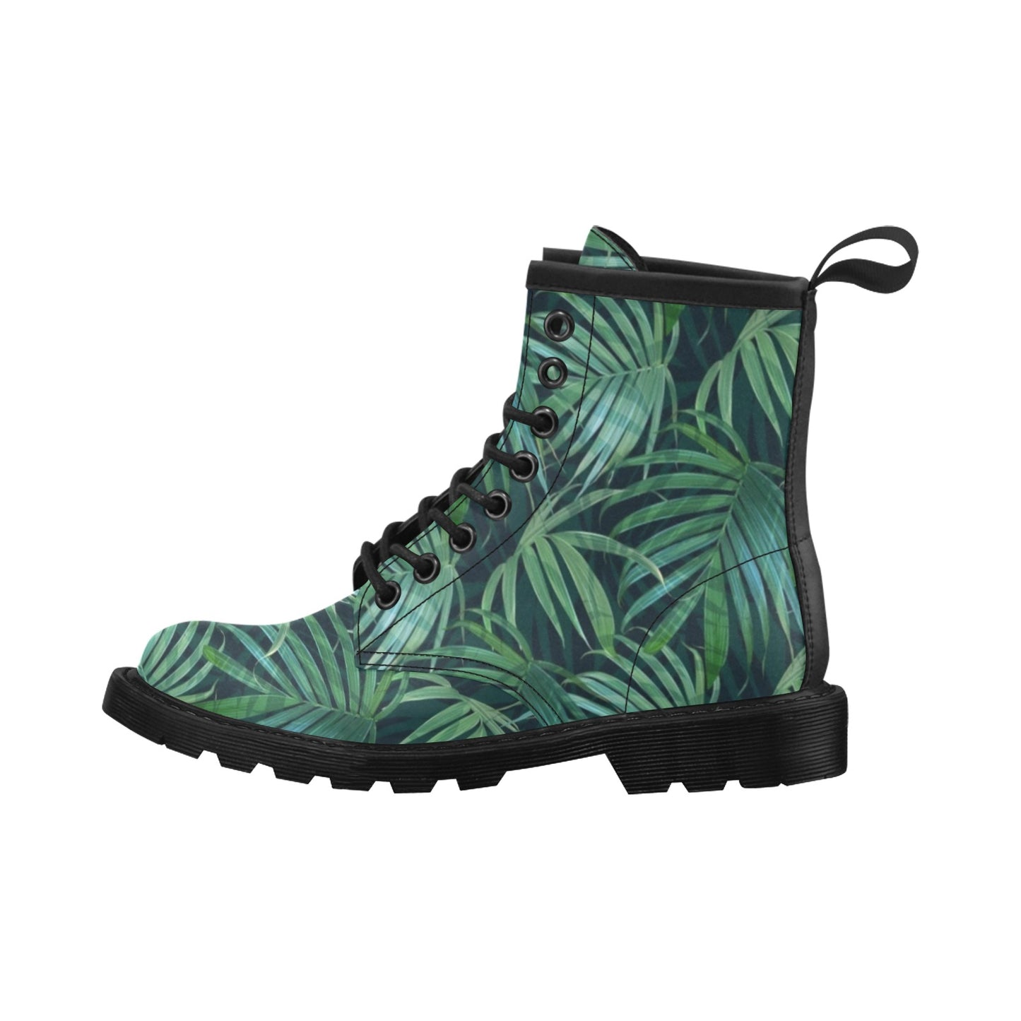 Tropical Flower Pattern Print Design TF011 Women's Boots