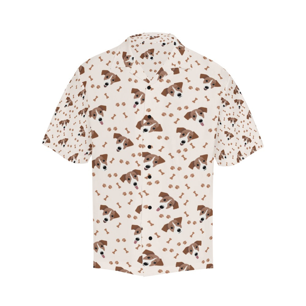 Russell Terriers Paw Print Design LKS303 Men's Hawaiian Shirt