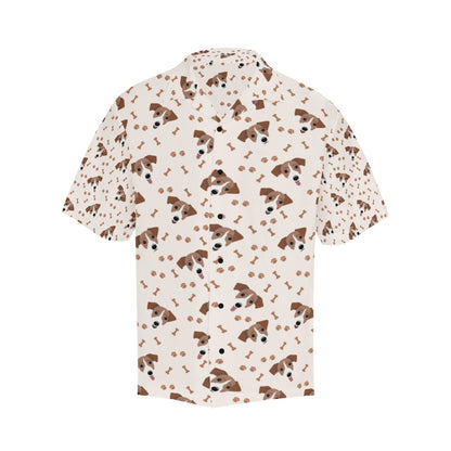 Russell Terriers Paw Print Design LKS303 Men's Hawaiian Shirt