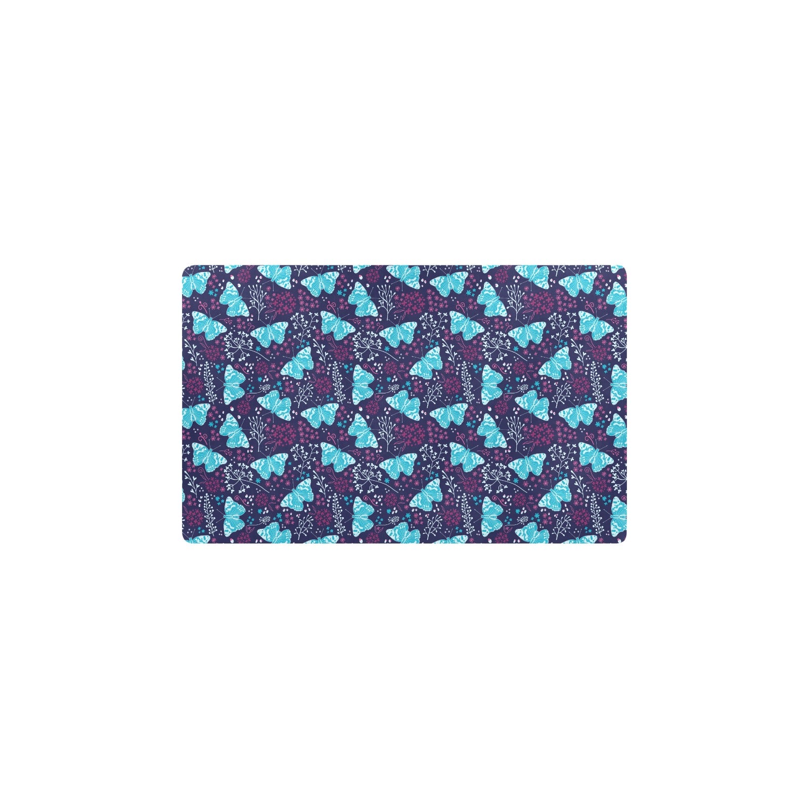 Butterfly Pattern Print Design 011 Kitchen Mat