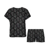 Sea Turtle Print Design LKS3012 Women's Short Pajama Set