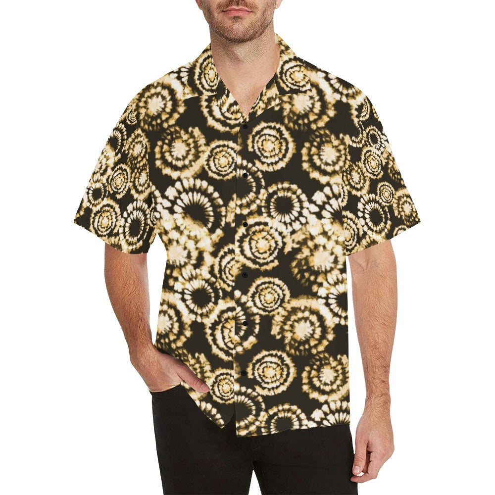 Tie Dye Print Design LKS307 Men's Hawaiian Shirt