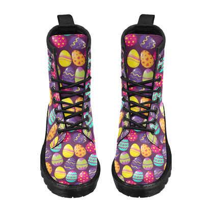 Easter Eggs Pattern Print Design RB04 Women's Boots