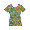 Hippie Print Design LKS302 Women's  T-shirt