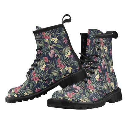 Tropical Flower Pattern Women's Boots