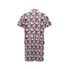 Bluebird Pattern Print Design 02 Men's Romper