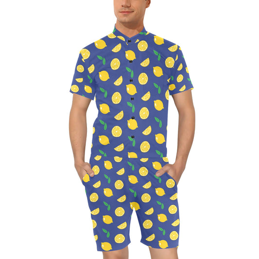 Citrus  Pattern Print Design 02 Men's Romper