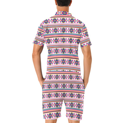 Indian Navajo Neon Themed Design Print Men's Romper