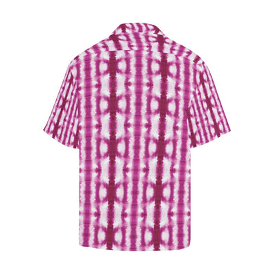 Tie Dye Dark Pink Print Design LKS303 Men's Hawaiian Shirt