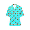 Horse Couple Love Print Design LKS309 Women's Hawaiian Shirt