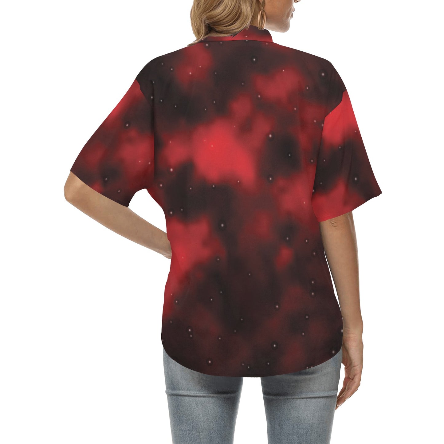 Nebula Pattern Print Design A03 Women's Hawaiian Shirt