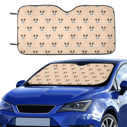 Russell Terriers Print Design LKS3011 Car front Windshield Sun Shade