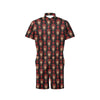 Day of the Dead Skull Girl Pattern Men's Romper