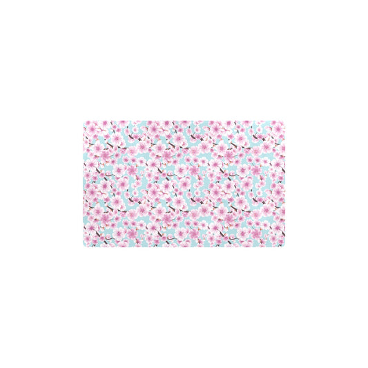 Cherry Blossom Pattern Print Design 01 Kitchen Mat