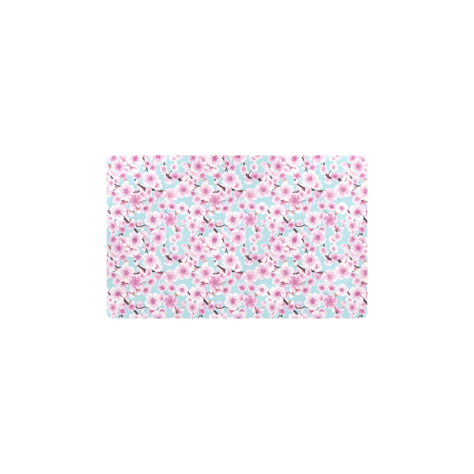 Cherry Blossom Pattern Print Design 01 Kitchen Mat