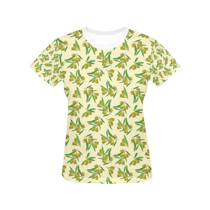 Olive Print Design LKS302 Women's  T-shirt