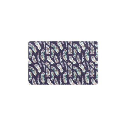 Feather Vintage Boho Design Print Kitchen Mat