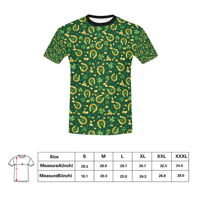 Shamrock Horse Shoes Saint Patrick's Day Print Design LKS307 Men's All Over Print T-shirt