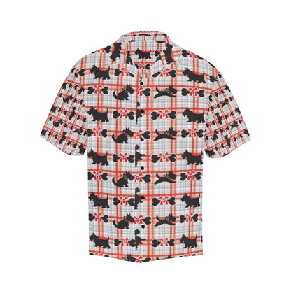 Scottish Terriers Print Design LKS3014 Men's Hawaiian Shirt