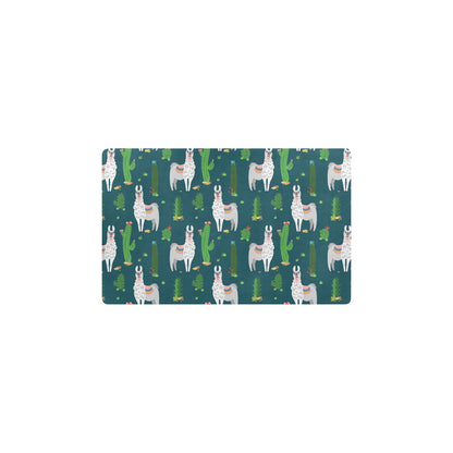 Llama Cactus Pattern Print Design 013 Kitchen Mat