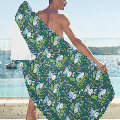Sloth Print Design LKS304 Beach Towel 32" x 71"