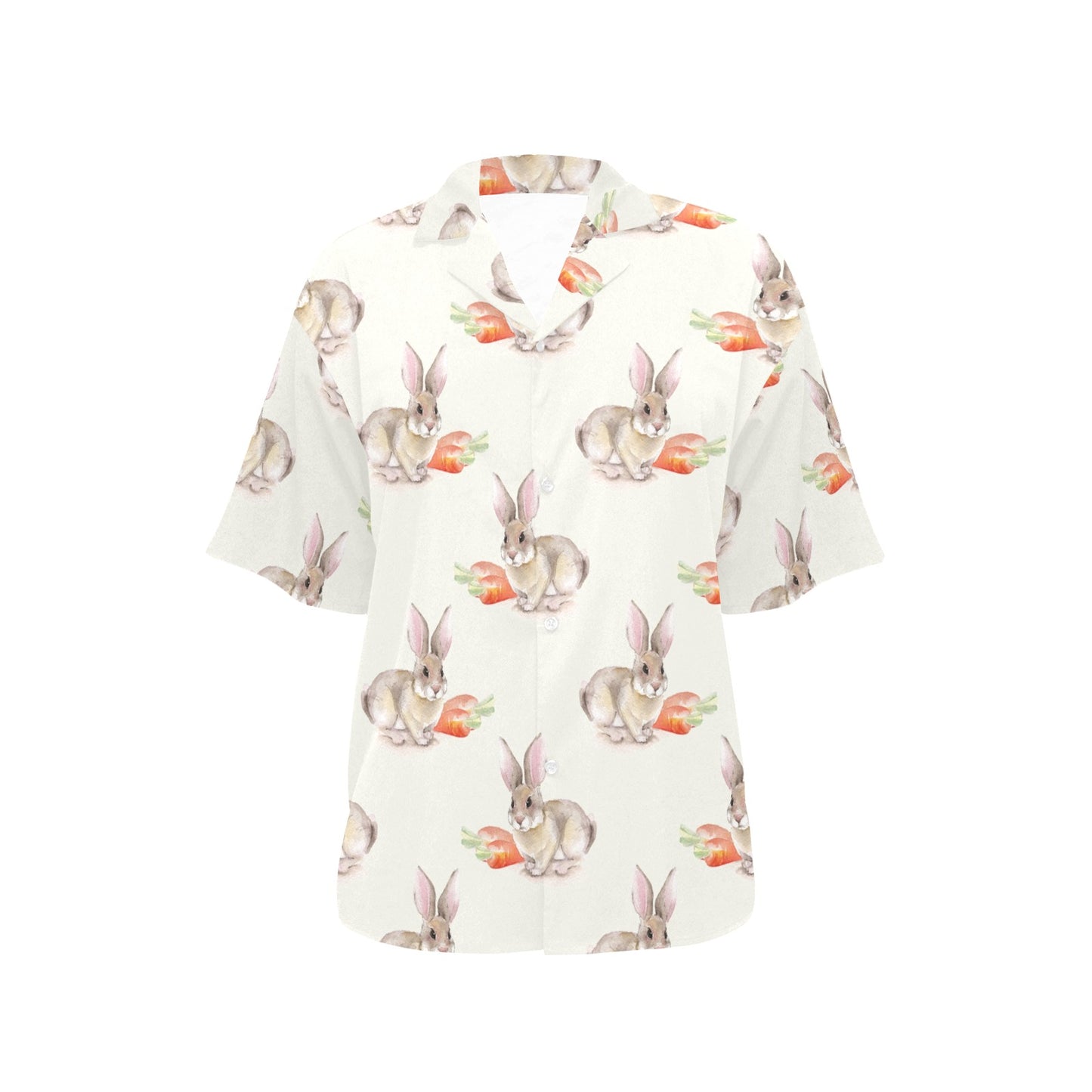 Rabbit Pattern Print Design 01 Women's Hawaiian Shirt