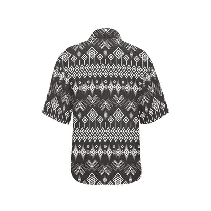 Tribal Pattern Print Design LKS304 Women's Hawaiian Shirt