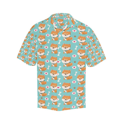 Shiba Inu Print Design LKS3013 Men's Hawaiian Shirt