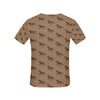 Horse Brown Print Design LKS307 Women's  T-shirt