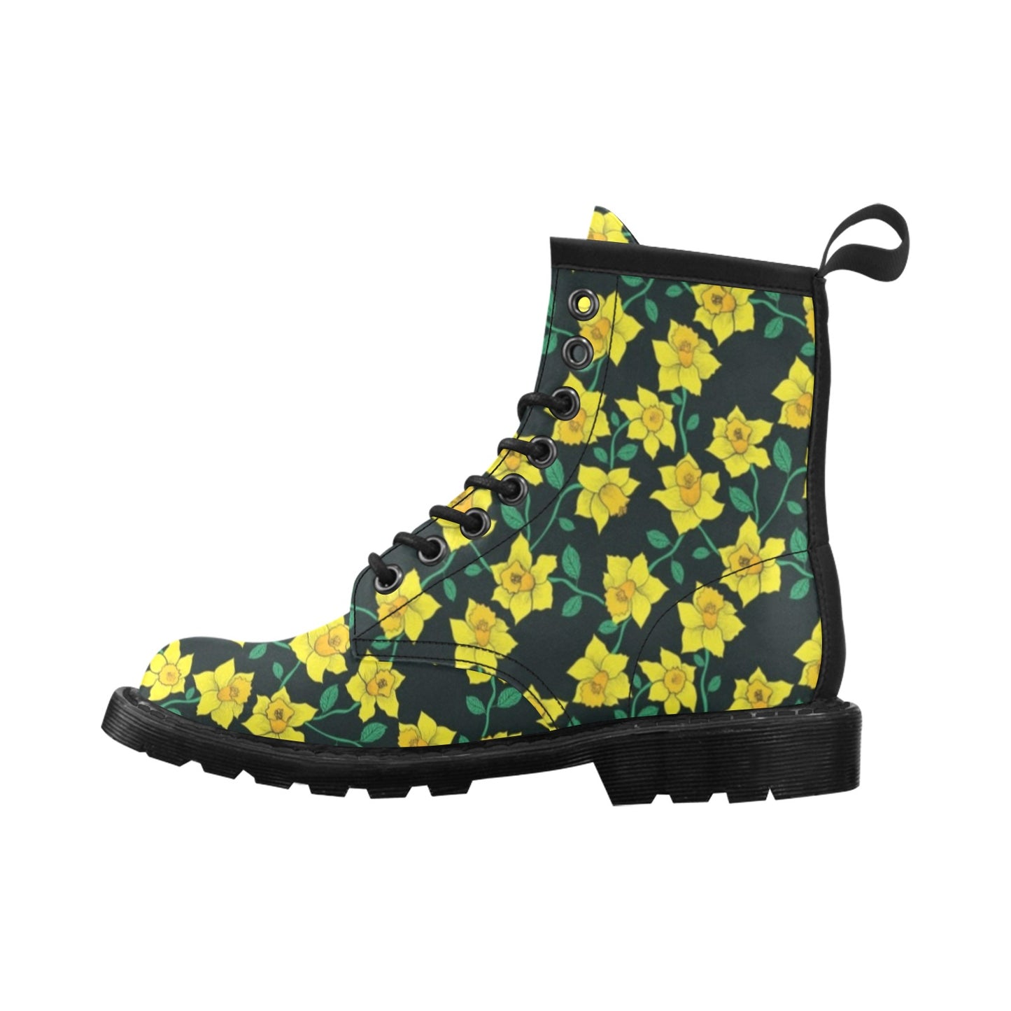 Daffodils Pattern Print Design DF03 Women's Boots