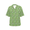 Zombie Eyes Design Pattern Print Women's Hawaiian Shirt