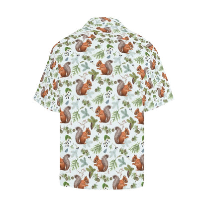 Squirrel Print Design LKS308 Men's Hawaiian Shirt
