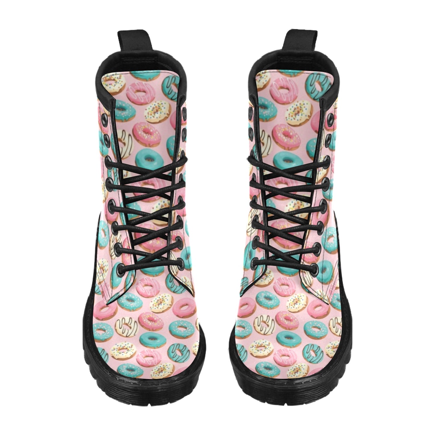 Donut Pattern Print Design DN06 Women's Boots