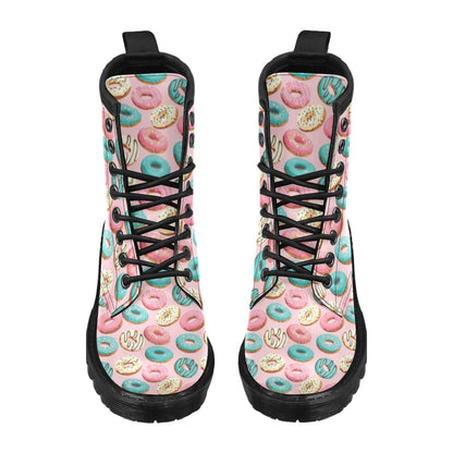 Donut Pattern Print Design DN06 Women's Boots