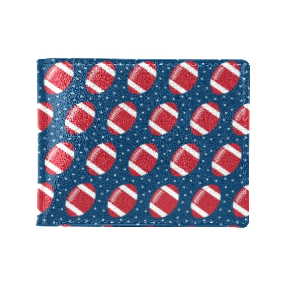 American Football Star Design Pattern Men's ID Card Wallet