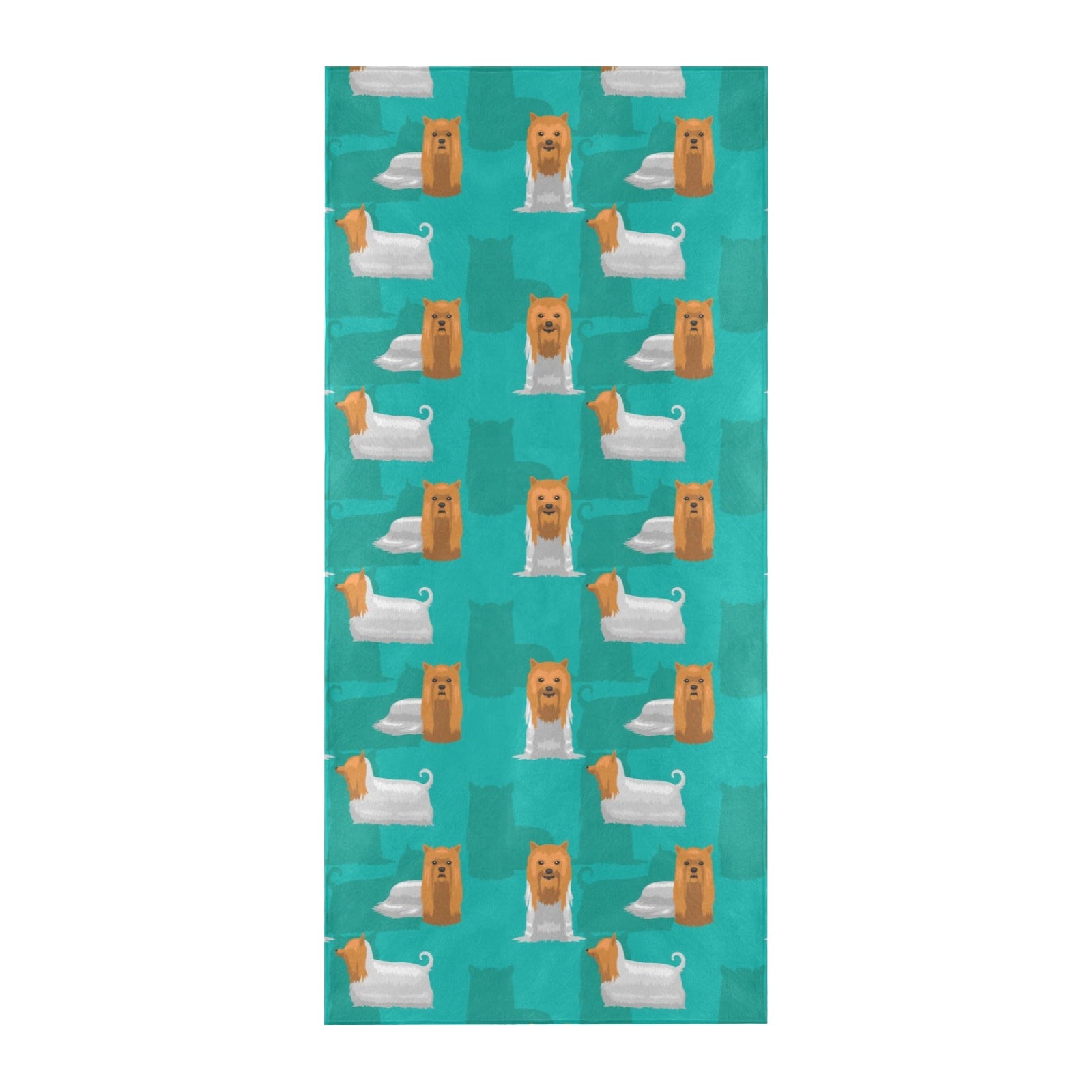 Silky Terriers Print Design LKS301 Beach Towel 32" x 71"