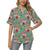 Hummingbird with Rose Themed Print Women's Hawaiian Shirt