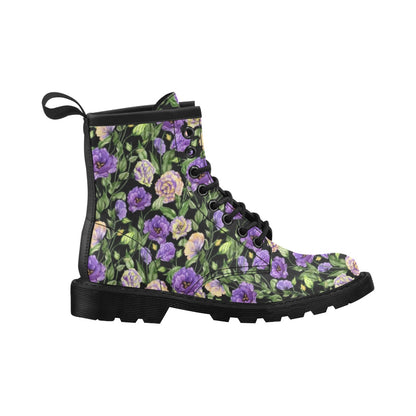 Lisianthus Pattern Print Design LT02 Women's Boots