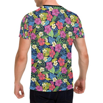 Hibiscus Print Design LKS3010 Men's All Over Print T-shirt