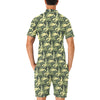 Camouflage Dinosaur Pattern Print Design 03 Men's Romper