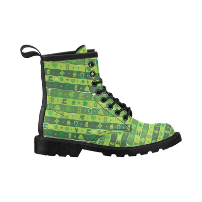 Shamrock Print Design LKS303 Women's Boots
