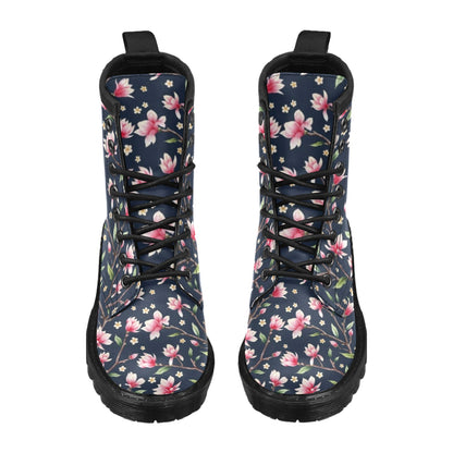 Magnolia Pattern Print Design MAG09 Women's Boots