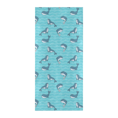 Whale Print Design LKS303 Beach Towel 32" x 71"